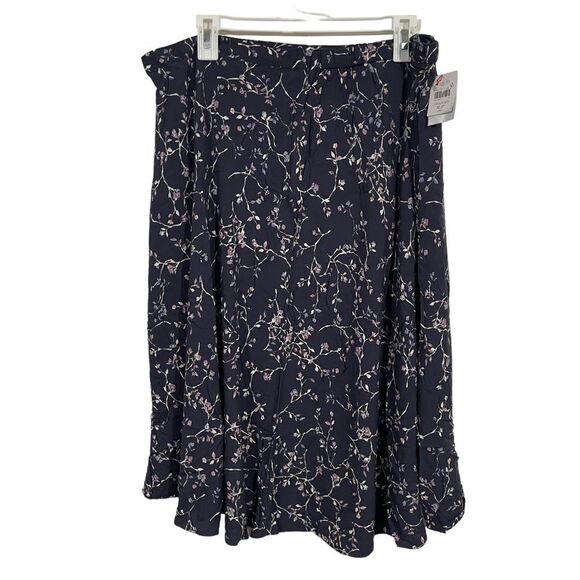 NWT J. Jill Floral Midi Length Skirt - Picture 2 of 6